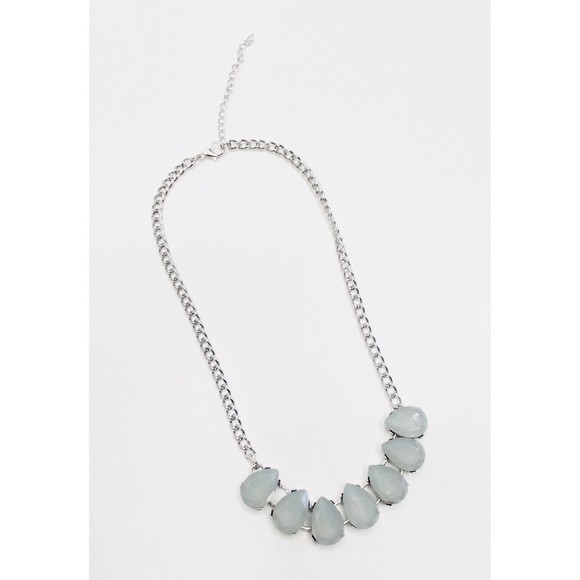 Necklace And Earrings Jewelry Pear Shape Set Lab Created Moonstones Stones - Picture 2 of 15